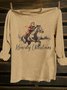 Loose Western Style T-Shirt