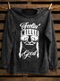 Crew Neck Western Style Sweatshirt