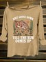 Cotton-Blend Cactus Western Style T-Shirt