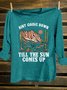 Cotton-Blend Cactus Western Style T-Shirt