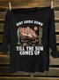 Cotton-Blend Cactus Western Style T-Shirt