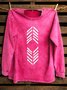 Western Style Ethnic Geometry Distressing Sweatshirt