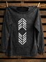 Western Style Ethnic Geometry Distressing Sweatshirt