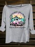 Crew Neck Western Style T-Shirt