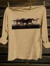 Crew Neck Western Style Horse T-Shirt
