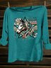 Animal Loose Western Style T-Shirt