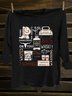 Western Style Loose Text Letters Long Sleeve T-Shirt