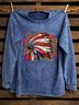 Abstract Western Style Sweatshirt