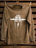 Western Style Cotton Ethnic Distressing Sweatshirt