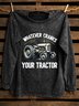 Cotton Western Style Distressing Sweatshirt